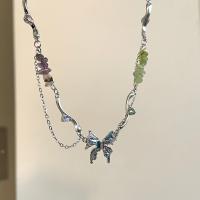 Acrylic Necklace, with Zinc Alloy, fashion jewelry 45cm 