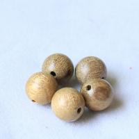 Original Wood Beads, Phoebe, Round, polished, DIY [