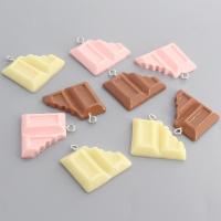 Imitation Food Resin Pendants, Chocolate, epoxy gel, DIY Approx 