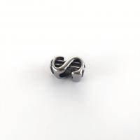 304 Stainless Steel Spacer Bead, Dollar Sign, DIY & blacken, original color Approx 5mm 