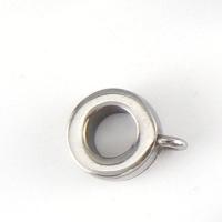 Stainless Steel Bail Bead, 304 Stainless Steel, Donut, DIY, original color Approx 5mm [