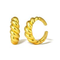 Brass Finger Ring, real gold plated, for woman, golden 