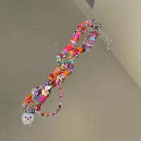 Стеклянные бусы ожерелье эмаль, Стеклянные бусины, ювелирные изделия моды & Женский, Много цветов для выбора, продается PC