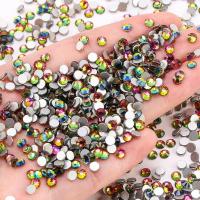 3D Nail Art Decoration, Glass Rhinestone, colorful plated, DIY Approx 