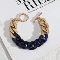 Zinc Alloy Resin Bracelets, with Resin, fashion jewelry & for woman Approx 7.87 Inch 