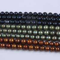 Goutte de perles de culture de Akoya, Edison-Pearl, Rond, DIY, plus de couleurs à choisir, 10-13mm Environ 36 cm, Vendu par brin