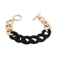 Zinc Alloy Resin Bracelets, with Resin, plated, fashion jewelry & for woman & hollow [