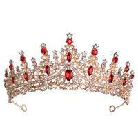 Bridal Tiaras, Zinc Alloy, plated, fashion jewelry & for woman & with rhinestone Inner Approx 155mm 