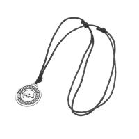 Zinc Alloy Necklace, with Wax Cord, plated, fashion jewelry & for man 