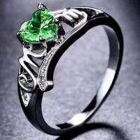 Anillo de dedo de aleación de Zinc, Joyería & diverso tamaño para la opción & con diamantes de imitación, más colores para la opción, Vendido por UD