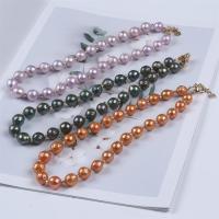 Collier de perles naturel, Edison-Pearl, bijoux de mode & unisexe, plus de couleurs à choisir, 11mm Environ 45 cm, Vendu par PC
