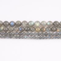 Лунный камень бисер, Круглая, полированный, DIY & разный размер для выбора, серый, длина:Приблизительно 38 см, продается Strand