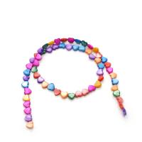 perle de coquillage teint, coquille, DIY & modèles différents pour le choix, multicolore, 6mm Environ 38 cm, Vendu par brin