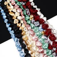 Dyed Shell Beads, irregular, DIY aboutuff1a15-25mm Approx 38 cm [