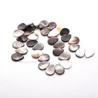 Black Shell Beads, Teardrop, DIY black Approx 38 cm [