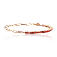Strass bracelets de cuivre, laiton, bijoux de mode & pour femme & avec strass, plus de couleurs à choisir, 24cm, Vendu par PC