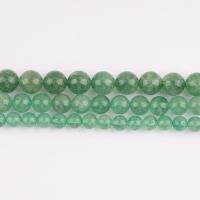 Сочетание цвета кварц бусы, Клубника Кварцевые, Круглая, полированный, DIY & разный размер для выбора, зеленый, длина:Приблизительно 38 см, продается Strand