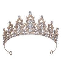 Bridal Tiaras, Zinc Alloy, plated, for children & with rhinestone 