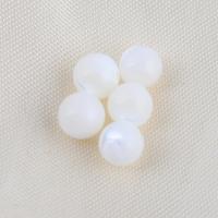 Trochus Beads, Round, DIY, white 
