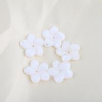 White Shell Pendants, Flower, DIY, white Approx 1mm 