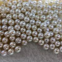 Perles de nacre rondes de culture d'eau douce, perle d'eau douce cultivée, DIY, blanc, 7-8mm, Vendu par PC