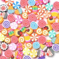 Polymer Clay Jewelry Beads, DIY & mixed, mixed colors, 10mm, Approx 