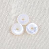 Natural White Shell Beads, Round, DIY, white Approx 1.4mm [