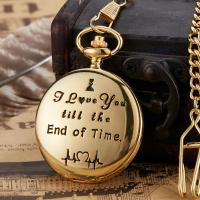 Pocket Watch, Zinc Alloy, with Glass, Round, plated, vintage & Chinese movement & Unisex 45mm 