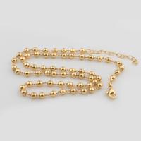 Brass Cable Link Necklace Chain, gold color plated, DIY, golden .2 cm [