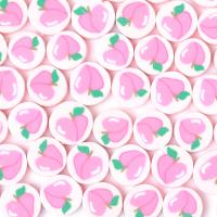 Fruit Polymer Clay Beads, Peach, DIY, mixed colors, 10mm, Approx 