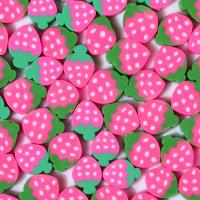 Fruit Polymer Clay Beads, Strawberry, DIY, mixed colors, 10mm, Approx [
