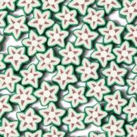 Fruit Polymer Clay Beads, Star Fruit, DIY, green, 10mm, Approx 