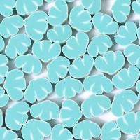 Perles bijoux Fimo , argile de polymère, DIY, bleu ciel, 10mm, Environ Vendu par sac