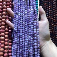 Смешанные бусы с драгоценными камнями, Фиолетовый шнур, Круглая, DIY & разный размер для выбора, фиолетовый, длина:Приблизительно 38 см, продается Strand