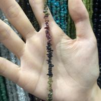 Смешанные бусы с драгоценными камнями, Турмалин, Нерегулярные, DIY, разноцветный длина:Приблизительно 38 см, продается Strand