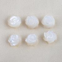 Turbanschnecken Perlen, Blume, DIY, weiß, 7.5x4.2mm, verkauft von PC