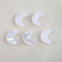 Turbanschnecken Perlen, Mond, DIY & kein Loch, weiß, 12.1x9.5x3.3mm, verkauft von PC