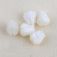 Turbanschnecken Perlen, Blume, DIY, weiß, 7.3x6.2mm, verkauft von PC