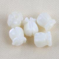 Turbanschnecken Perlen, Blume, DIY, weiß, 8.8x7.5mm, verkauft von PC