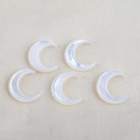 Shell Jewelry Connector, White Shell, Moon, DIY, white 