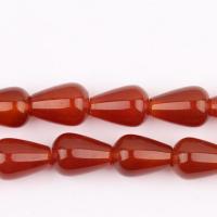 Abalorios de Ágata Roja, pulido, Bricolaje & diferentes estilos para la opción, Rojo, longitud:aproximado 38 cm, Vendido por Sarta