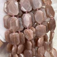 Sunstone Bead, Polygon, DIY & faceted, mixed colors Approx 38 cm 
