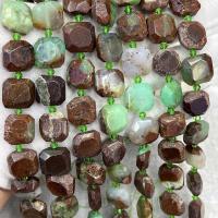 Australia Chrysoprase Bead, Australia Jade, Polygon, DIY & faceted, mixed colors Approx 38 cm 