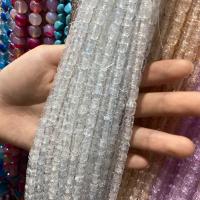 Knistern Quarz Perlen, Zylinder, DIY, keine, 8x10mm, Länge:ca. 38 cm, ca. 44PCs/Strang, verkauft von Strang