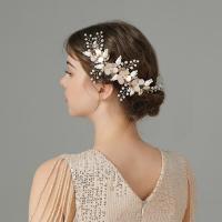 Headband, 304 Stainless Steel, with Plastic, Flower, plated, fashion jewelry, golden [