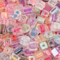 Perles de verre de miracle, cube, DIY, plus de couleurs à choisir, Environ Vendu par sac