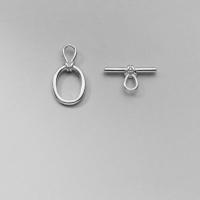Sterling Silver Toggle Clasp, 925 Sterling Silver, plated, DIY, silver color, 10mm,13mm,16mm [