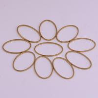 Brass Linking Ring, Oval, DIY & hollow, original color Approx [