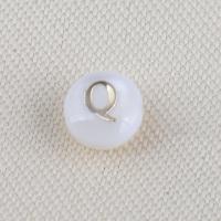 Natürliche weiße Muschelperlen, rund, DIY, weiß, 6.4x4.2mm, verkauft von PC