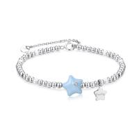 Cubic Zirconia Micro Pave Sterling Silver Bracelet, 925 Sterling Silver, with Shell Pearl, with 1.57inch extender chain, fashion jewelry & micro pave cubic zirconia & for woman & enamel Approx 6.29 Inch [